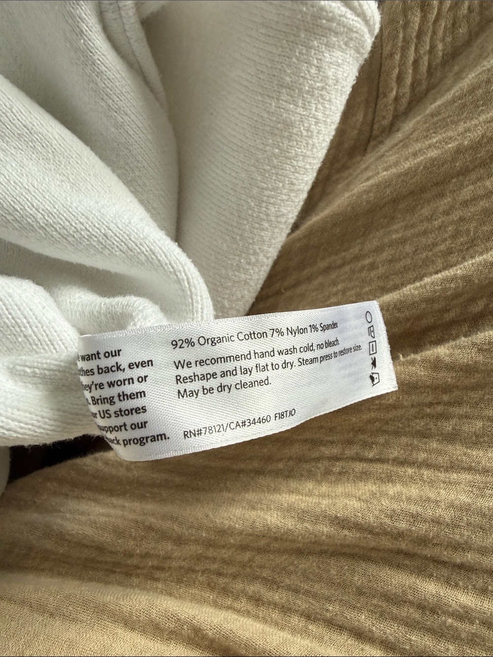 Eileen Fisher White Mock Neck Organic Cotton Sweater - Picture 4 of 4